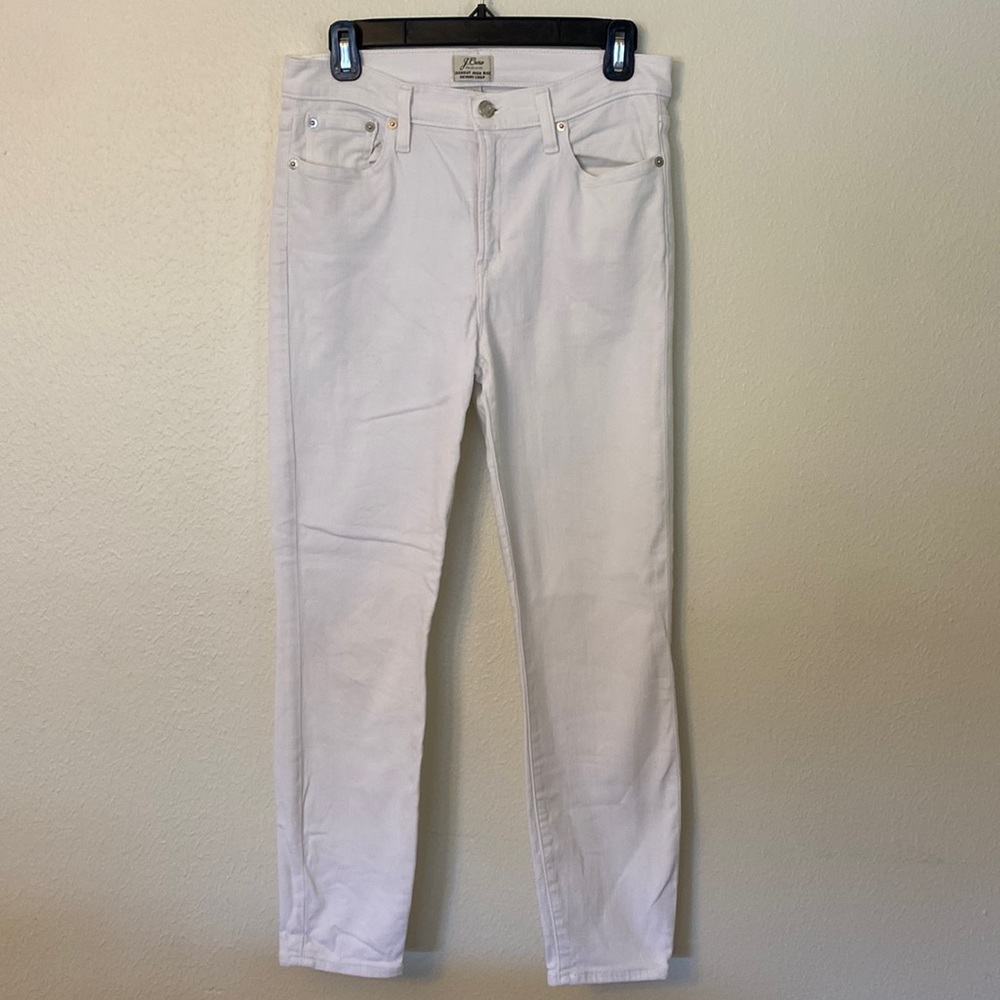 White J. Crew Lookout High Rise Skinny Jean